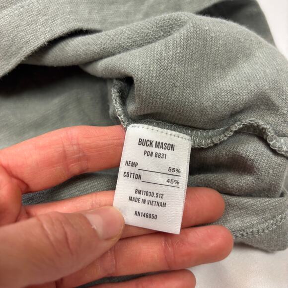 Buck Mason Classic Straight Hem Striped Shirt Men's M Minimalist Americana - Picture 7 of 10